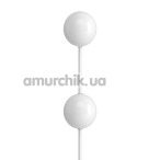 Вагинальные шарики с вибрацией iSex Usb Kegel Balls, белые - Фото №1