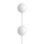 Вагинальные шарики с вибрацией iSex Usb Kegel Balls, белые - Фото №1
