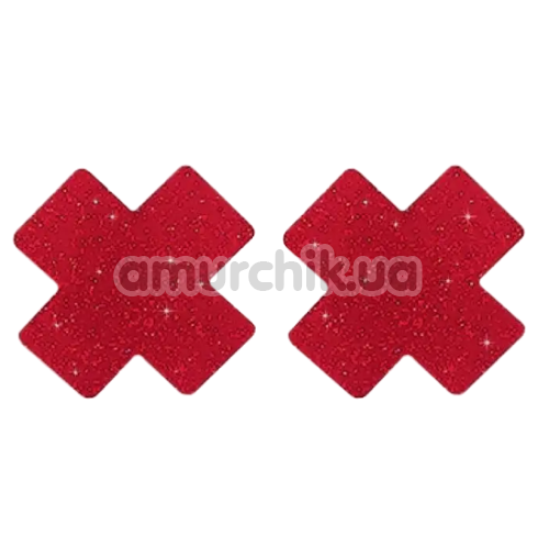 Прикраси для сосків Taboom Nipple Play Nipple X Covers, червоні - Фото №1