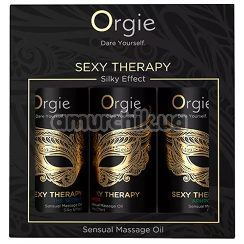 Набір масажних олій Orgie Sexy Therapy, 3 х 30 мл - Фото №1