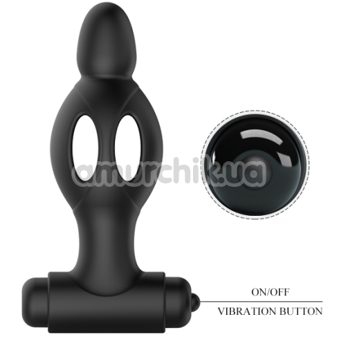 Анальная пробка с вибрацией Mr.Play Silicone Vibrating Anal Plug, черный