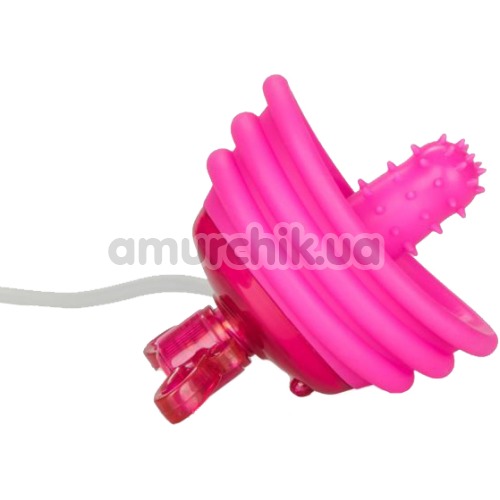Вакуумная помпа с вибрацией для клитора Venus Butterfly Clitoral Pump, розовая