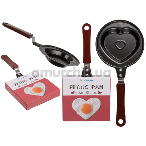 Сковорода Frying Pan Heart Shape, черная