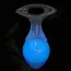 Анальная пробка Univibe Glow-In-Dark Smooth S, голубая - Фото №18