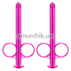 Набор из 2 шприцов для лубриканта Lube Tube, розовый - Фото №1