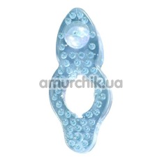 Ерекційне кільце Silicone Love Rings, блакитне - Фото №1