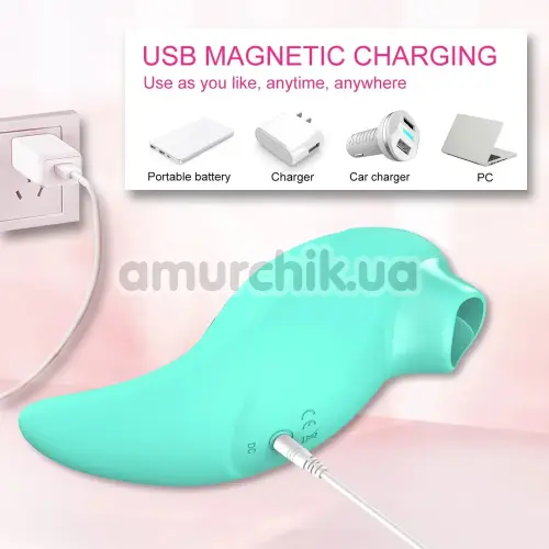 Клиторальный вибратор Odeco Every Night Toys Jen, зеленый