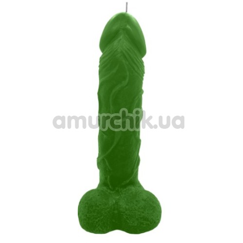 Свічка у формі фалоса Чистий Кайф Green Size L, зелена