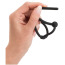 Уретральная вставка с кольцом для головки Penis Plug Piss Play With Glans Ring - Hollow 3.5, черная - Фото №5
