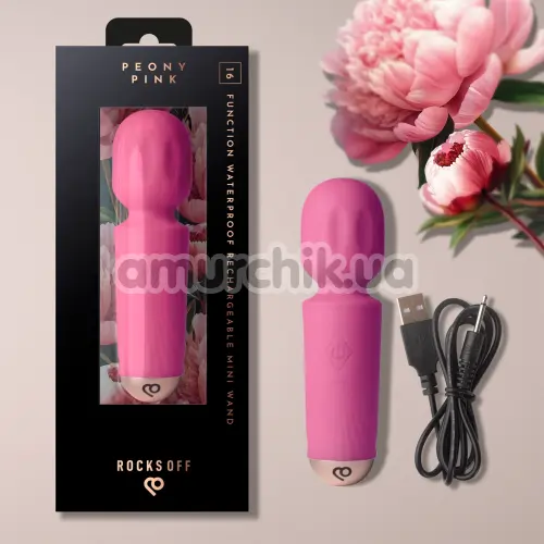 Універсальний вібромасажер Rocks-Off Peony Pink, рожевий