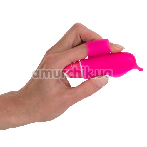 Насадка на палець з вібрацією для стимуляції клітора Little Dolphin, рожевий