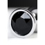Анальная пробка с черным кристаллом Toyfa Metal 717011-5, серебряная - Фото №5