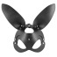 Маска зайчика Fetish Tentation Enjoy Pain Adjustable Bunny Mask, чорна - Фото №0