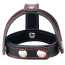 Эрекционное кольцо Bondage Fetish T-Style Leather Cockring With Ball Divider с фиксацией мошонки, черное - Фото №0