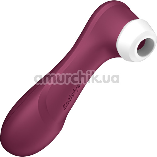 Симулятор орального секса для женщин Satisfyer Pro 2 Generation 3 Connect App, бордовый