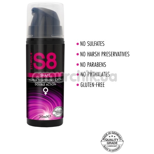 Збуджуючий крем з ефектом омолоджування Stimul8 S8 Shape Vagina Tightening Cream, 30 мл