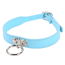 Нашийник DS Fetish Collar With Ring, блакитний - Фото №3