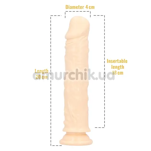 Фаллоимитатор с ароматом ванили Delicious Dildo Vanilla 20 см, телесный