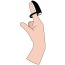 Насадка на палець з вібрацією Black Velvets Vibrating Ring, чорна - Фото №7