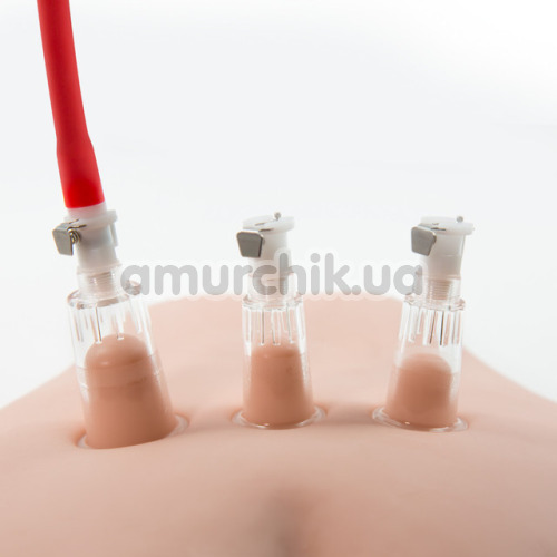 Вакуумна помпа для клітора і сосків Temptasia Clitoris A Nipple Pleasure Enhancement System, прозора