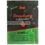 Оральный лубрикант Intt Lubricant Strawberry - клубника, 2 мл - Фото №1
