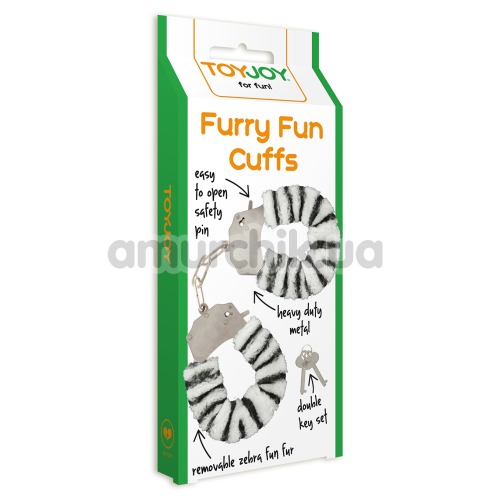 Наручники Furry Fun Cuffs, зебра