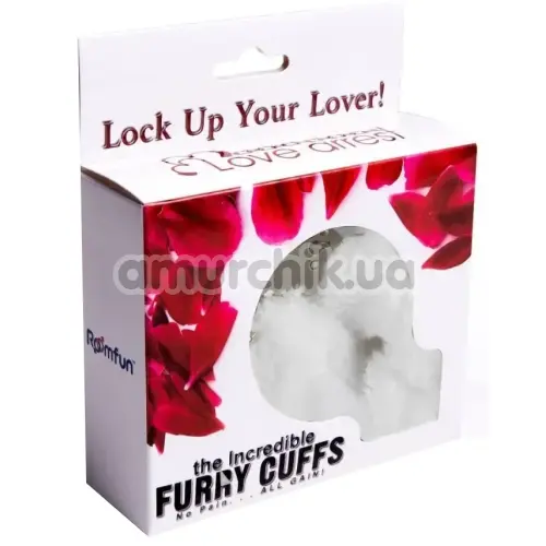 Наручники Roomfun Furry Cuffs, белые