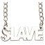 Зажимы для сосков с цепочкой Master Series Slave, серебряные - Фото №1