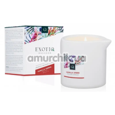 Масажна свічка Exotiq Massage Vanilla Amber - ваніль і бурштин, 60 мл - Фото №1