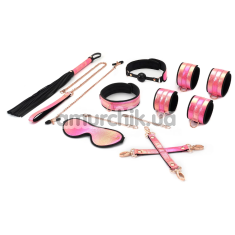 Бондажный набор Liebe Seele Pink Glossy Soft Bondage Set, розовый - Фото №1