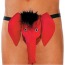 Трусы-стринги мужские Thong красные слоник (модель 4416)