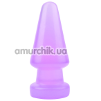 Анальная пробка Hi-Rubber Anal Delight Plug, фиолетовая - Фото №1