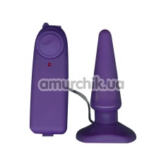Анальная пробка с вибрацией Funky Vibrating Buttplug, фиолетовая - Фото №1
