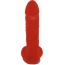 Мыло в виде пениса с присоской Чистий Кайф L, красное - Фото №2