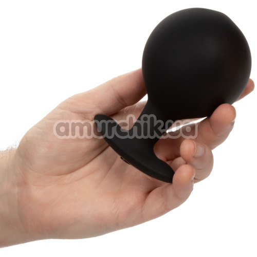 Анальний розширювач Weighted Silicone Inflatable Plug Large, чорний