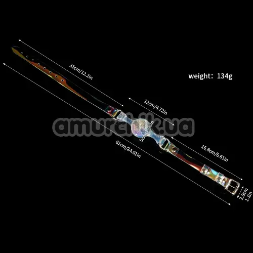 Кляп Univibe Crystal Gag L, різнокольоровий