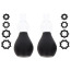 Вакуумные стимуляторы для сосков с колечками Taboom Nipple Enlargers With 8 Rings, черные - Фото №3