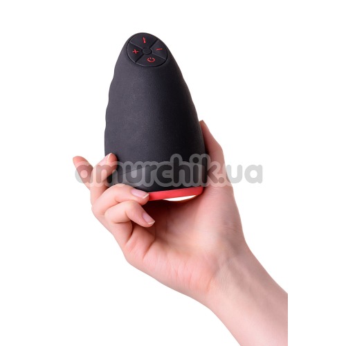 Симулятор орального секса с подогревом Erotist Lava, черный