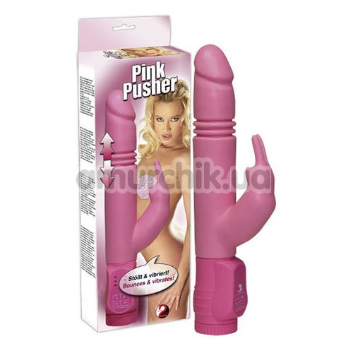 Вибратор Pink Pusher, розовый