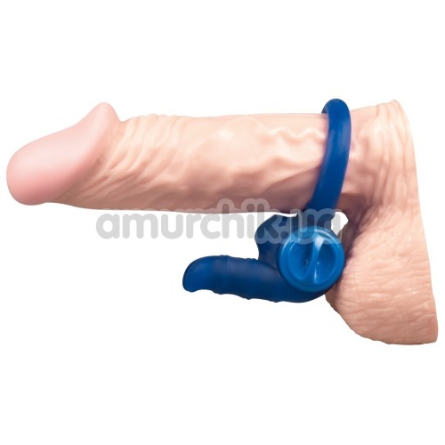 Віброкільце Taurus Vibrating Penis Ring, синє