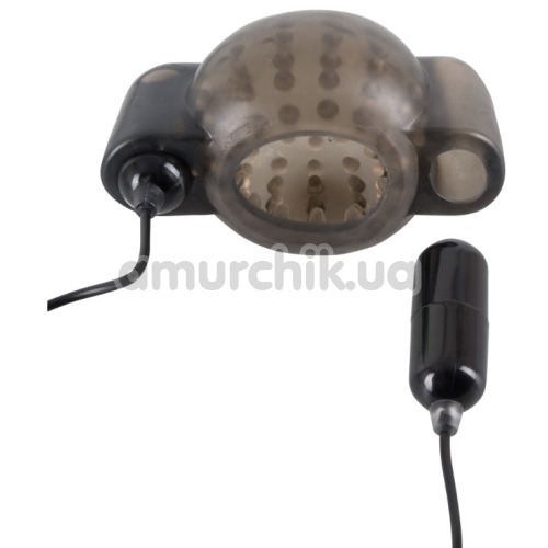 Мастурбатор для головки с вибрацией Stimulation Glans Sleeve with Vibration, черный