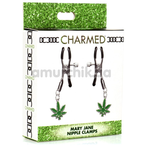 Зажимы для сосков Charmed Mary Jane Nipple Clamps, зеленые
