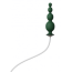 Анальная пробка Qingnan No.8 Mini Vibrating Anal Beads, зеленая - Фото №3