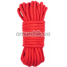 Мотузка для бондажу DS Fetish 10 M, червона - Фото №1