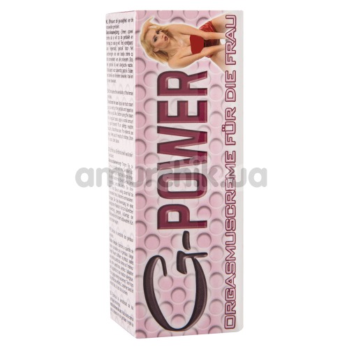 Возбуждающий крем G-power Orgasm Creme For Women, 30 мл
