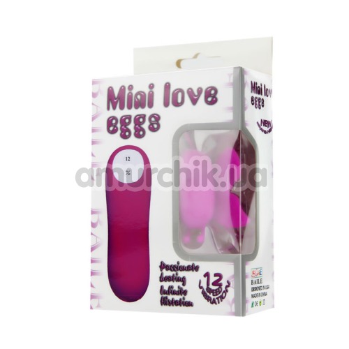 Вибратор-бабочка Mini Love Eggs, розовый