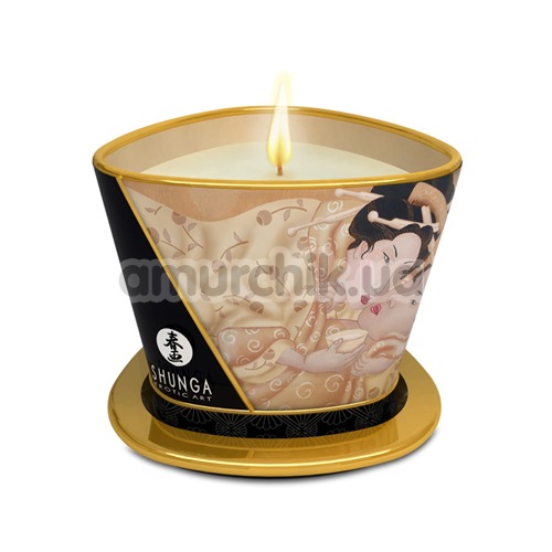 Свічка для масажу Shunga Massage Candle Exotic Vanilla Fetish - ваніль, 170 мл