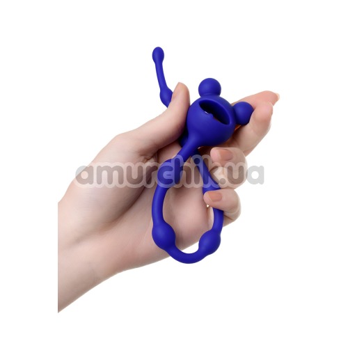 Анальная цепочка ToDo Anal Beads Froggy, синяя