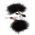 Зажимы для сосков Entice Accesories Feather Nipplettes, черные - Фото №1