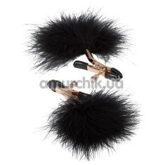 Зажимы для сосков Entice Accesories Feather Nipplettes, черные - Фото №1